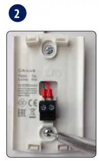 SALUS Thermostat Sensor TS600 User Guide - Mount the back case on the wall