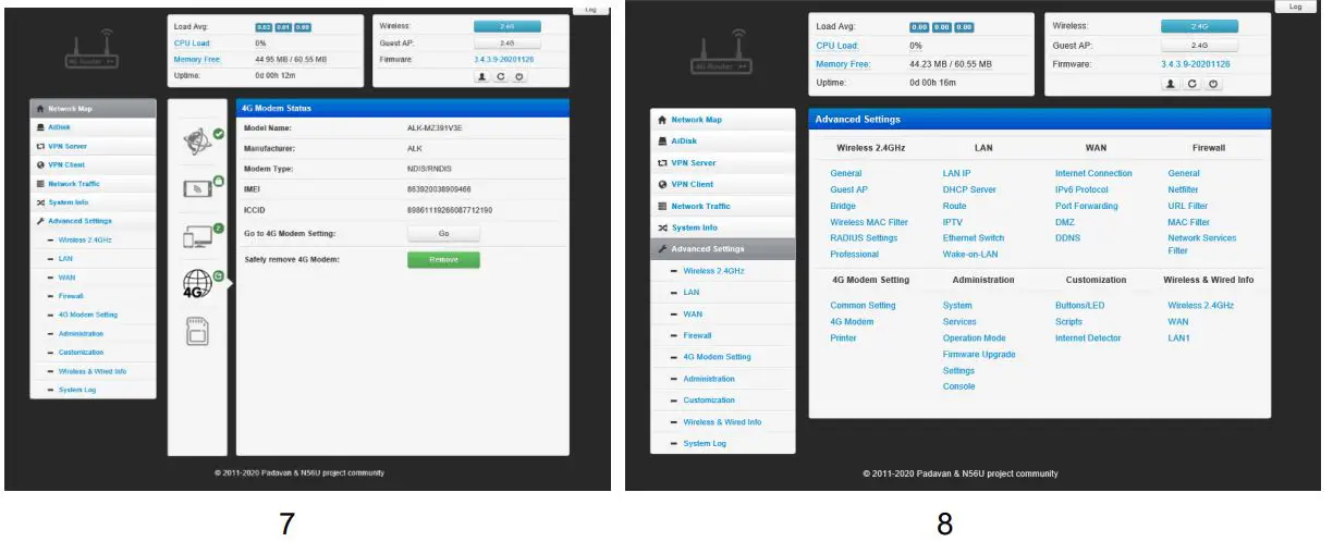 Cameras 4G Router WIFI ZOOM IP Camera Instructions - You can now start configuring the 4G router