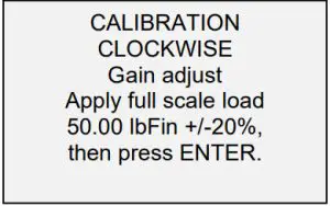 MARK 10 Digital Torque Gauges TT03 Series - Gain adjust