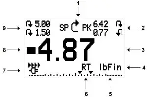 MARK 10 Digital Torque Gauges TT03 Series - Home Screen