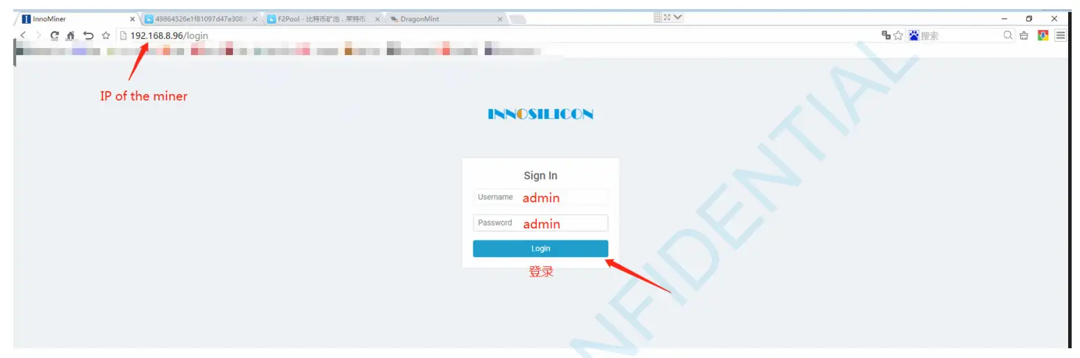 INNOSILICON T2T 24T BTC Mining Machine - OPERATE THE MINER