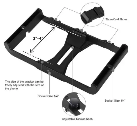 GPX TPDL900-2502-01 All in One Vlogging Kit- Rig