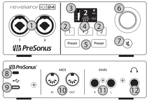 PreSonus 70 12000164 B Revelator io24 2 Channel Audio Interface For Streamers and Podcasters - fig 4