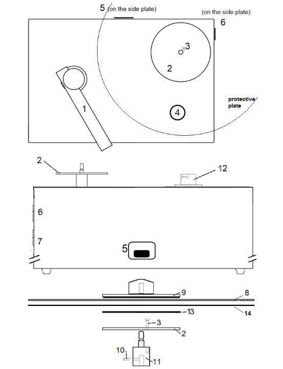 Pro-Ject VC-E Turntable - SIDE
