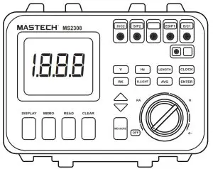 MASTECH MS2308 Earth Resistance Tester