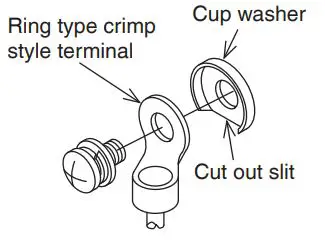 DAIKIN VRV System Air Conditioner Instruction Manual - Ring type crimp style terminal