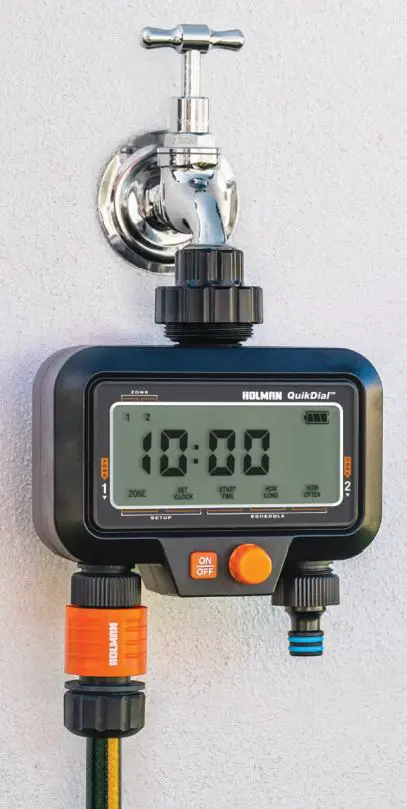 HOLMAN QuikDial Dual Outlet Digital Tap Timer