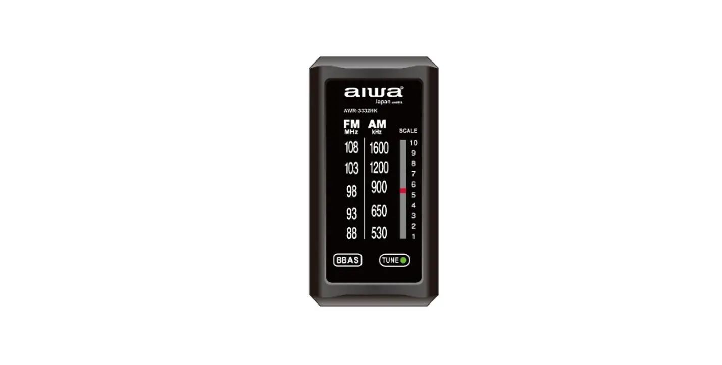 Aiwa Awr-3332hk Am/fm Pocket Radio User Manual Aiwa Awr-3332hk Am/fm Pocket Radio User Manual