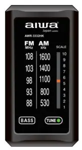 aiwa AWR 3332HK AM FM Pocket Radio