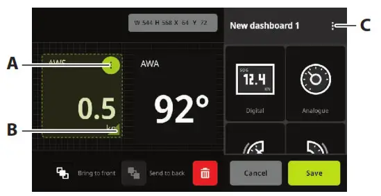 B G Nemesis 9 Sailing Display- Create a new dashboard 2