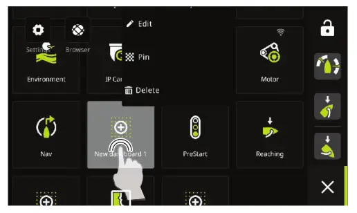 B G Nemesis 9 Sailing Display- Edit and delete a dashboard