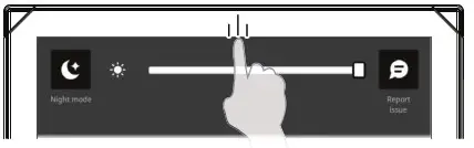 B G Nemesis 9 Sailing Display- Quick access menu