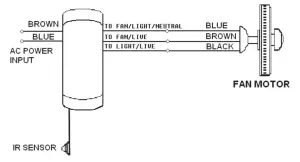 MARTEC Four-Seasons Ceiling Fan Infrared Remote Control Kit - nce the connectionj