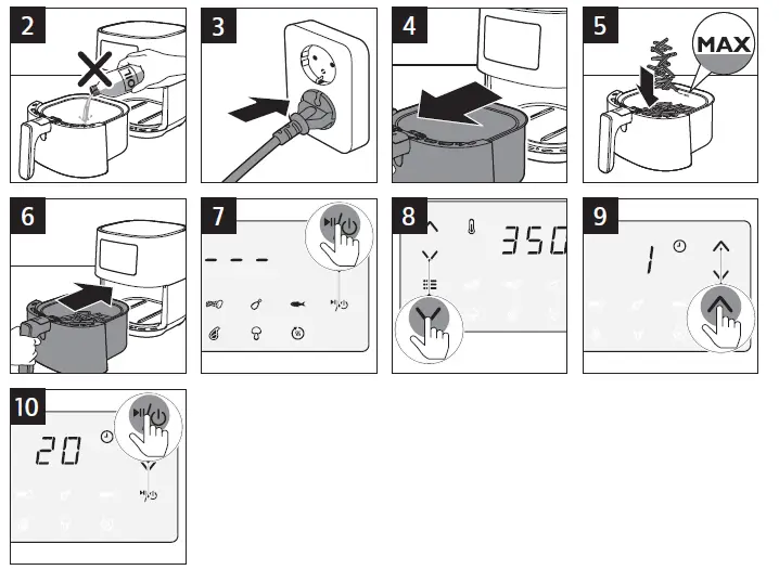 PHILIPS HD925X Essential Aurfryer with LED Screen FIG 2