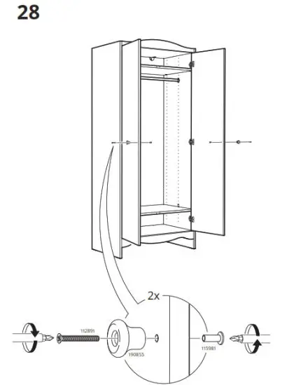 IKEA 904 608 94 SMÅGÖRA Wardrobe - fig 28