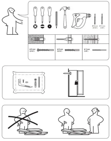 IKEA 904 608 94 SMÅGÖRA Wardrobe - fig