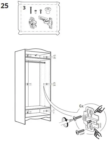 IKEA 904 608 94 SMÅGÖRA Wardrobe - fig 56