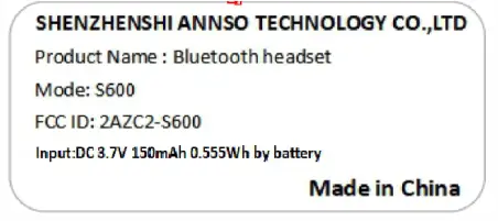 Shenzhenshi-Annso-Technology-S600-Wireless-Headset-5