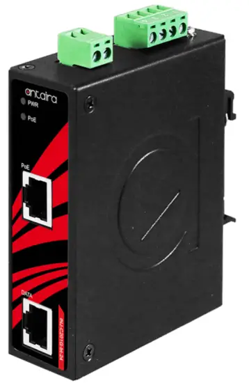 antaira INJ C201G bt 24 T Industrial Gigabit PoE Injector