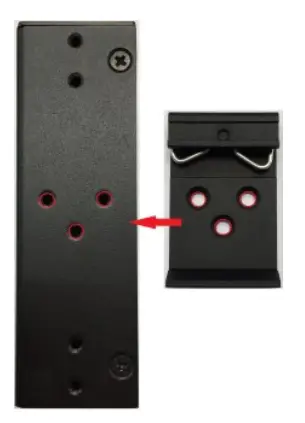 antaira INJ C201G bt 24 T Industrial Gigabit PoE Injector - DIN-Rail Mounting