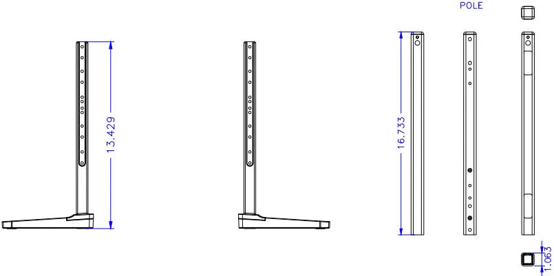 Table Top Stand Dimensions
