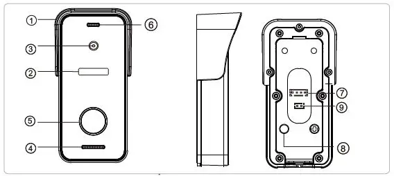 TMEZON MZ-VDP-739EM 4-Wire Video Door Phone 14