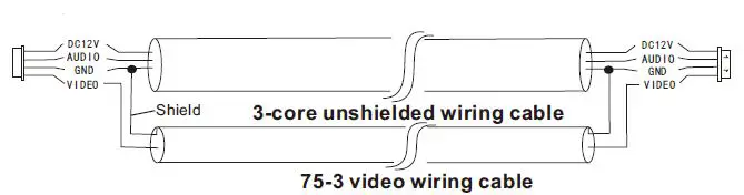 TMEZON MZ-VDP-739EM 4-Wire Video Door Phone 4