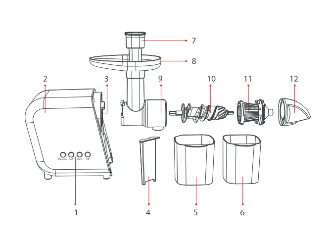 Megawise-B5100-Slow-Masticating-Juicer-productfig1