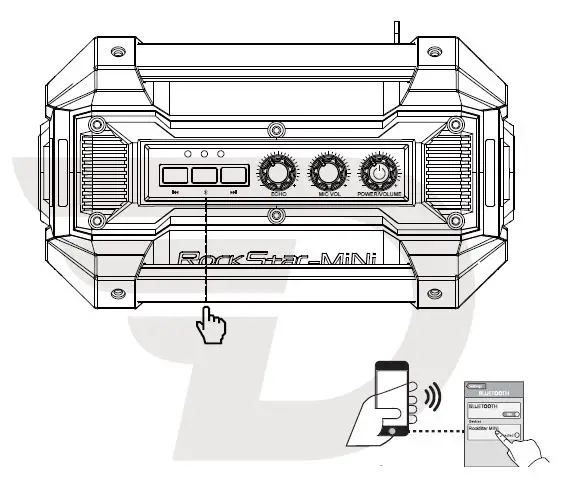 DreamWave -RockStar- Mini Super -Portable- Bluetooth -Speaker fig 8