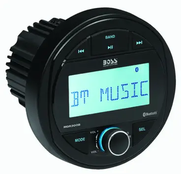BOSS AUDIO MGR300B Marine Gauge Digital Media AM FM Receiver