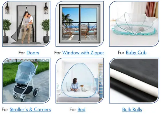 LIFEKRAFTS B09H7KRTMT Pre Stitched Window Mosquito Net - QUALITY MOSQUITO NETS