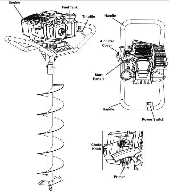 PREDATOR-57341-2-HP-52cc-Gasoline-Auger-Powerhead-with-6-Inch-Bit-fig5