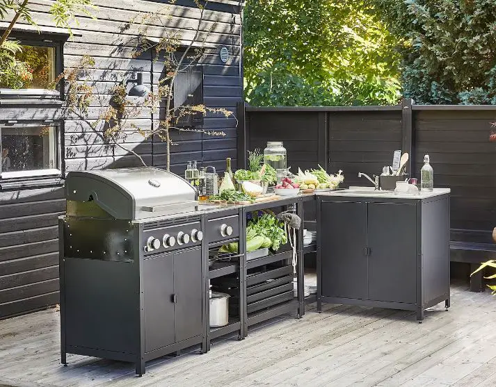 IKEA GRILLSKAR Stainless Steel Outdoor Side Burner