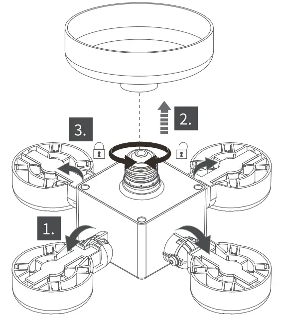 SANSI C21FS AE26 30W LED Wing Garage Light - lamp