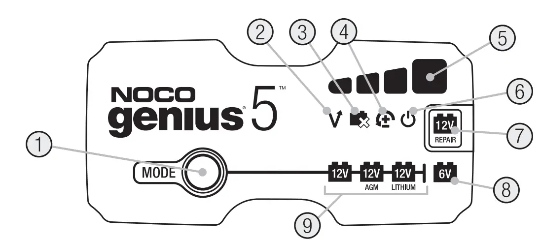 NOCO GENIUS10EU 10Amp Smart Battery Charger 5