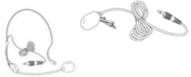 VONYX 179.203 WM73C Mic. UHF 2ch Combi with Display Instruction Manual - Bodypack Transmitter