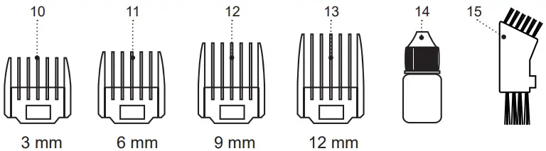 BRAYER HAIR CLIPPER BR3402 parts