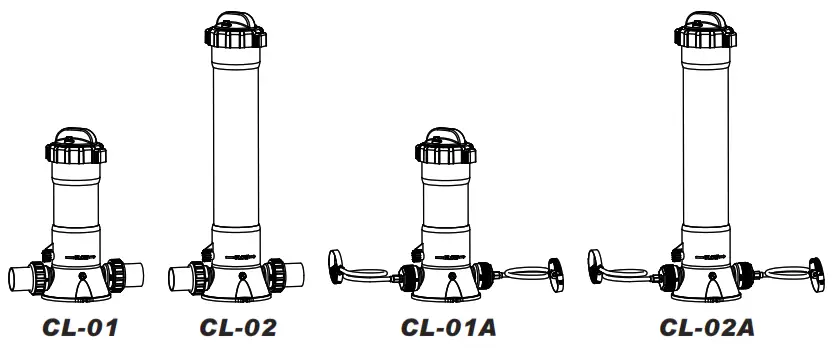 Remora CL01 In-line High Capacity Chemical Feeder - fig