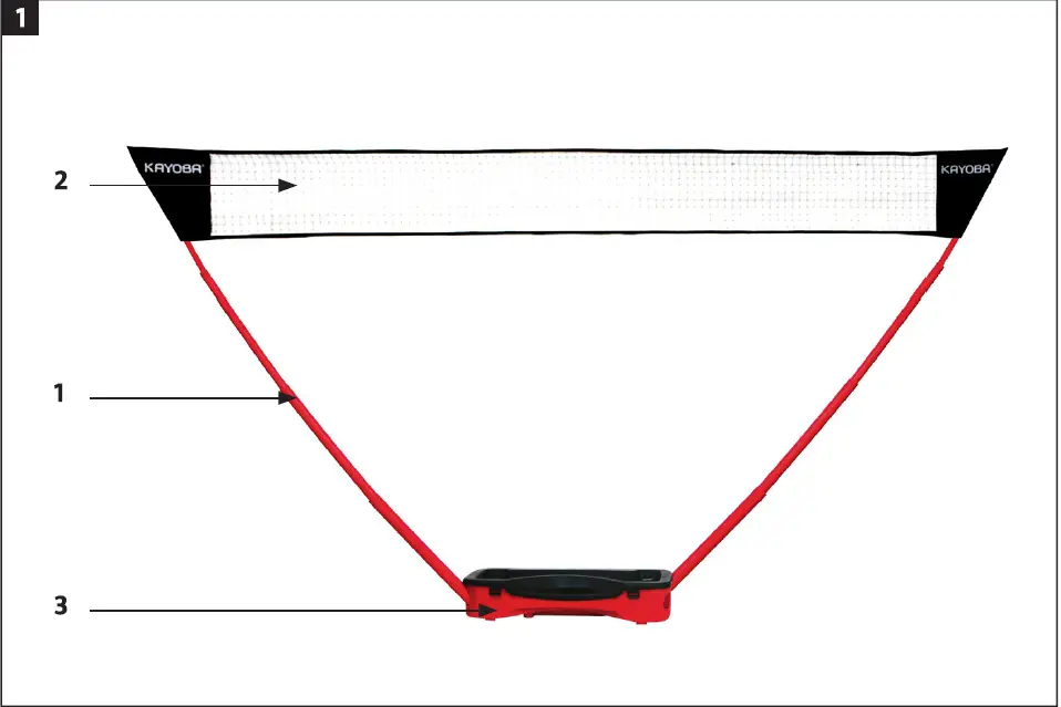 KAYOBA 007-680 Badminton Set 01