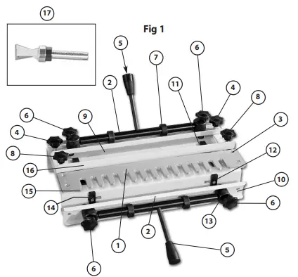 Axminster Tools 502514 Axcaliber Dovetail Jig-fig2