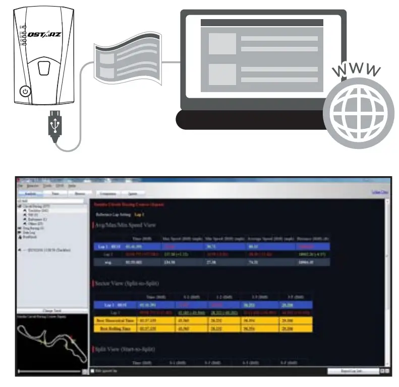 QSTARZ BL 1000GT GPS Racing Recorder - Figure 12