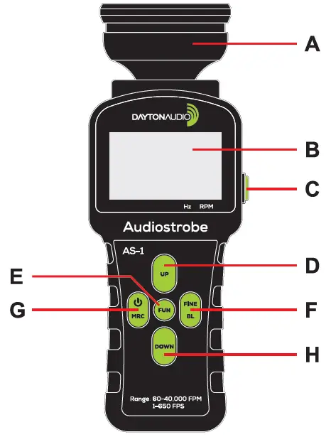 DAYTON-AUDIO-AS-1-Audiostrobe-Handheld-Digital-Stroboscope-FIG-1