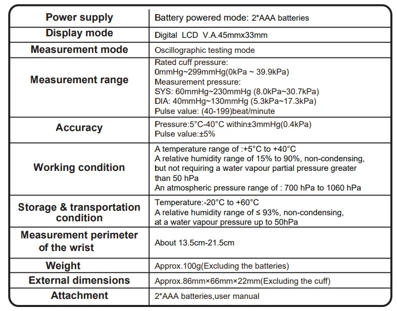 TRANSTEK TMB-1598-BS Wrist Blood Pressure Monitor-38