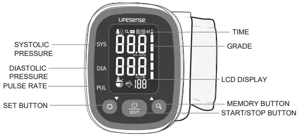 TRANSTEK TMB-1598-BS Wrist Blood Pressure Monitor-4