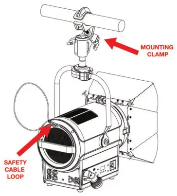 ELATION KL Fresnel 8 P.O. FC LED lens headlight - 1