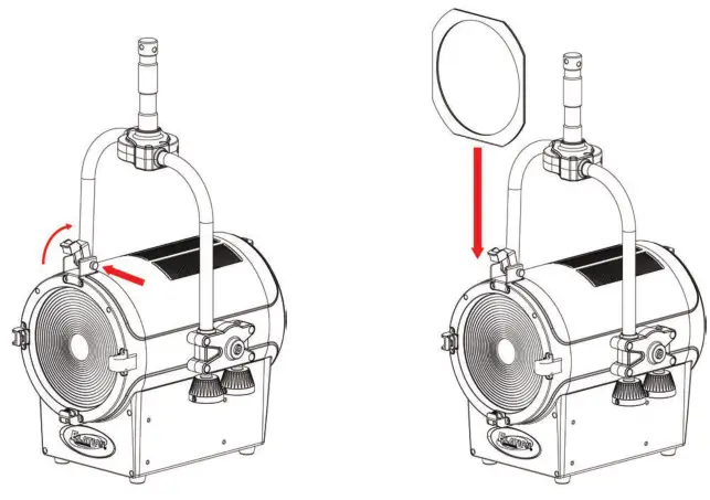 ELATION KL Fresnel 8 P.O. FC LED lens headlight - 2