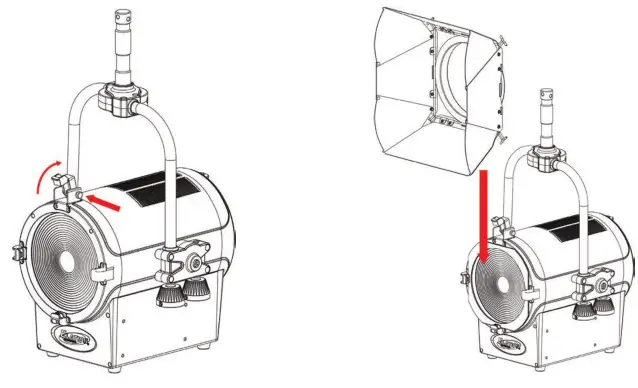 ELATION KL Fresnel 8 P.O. FC LED lens headlight - 3