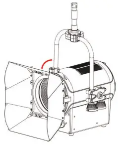 ELATION KL Fresnel 8 P.O. FC LED lens headlight - 4