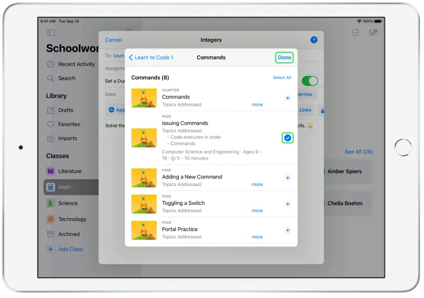 Apple Schoolwork Powerful iPad App - Fig 20