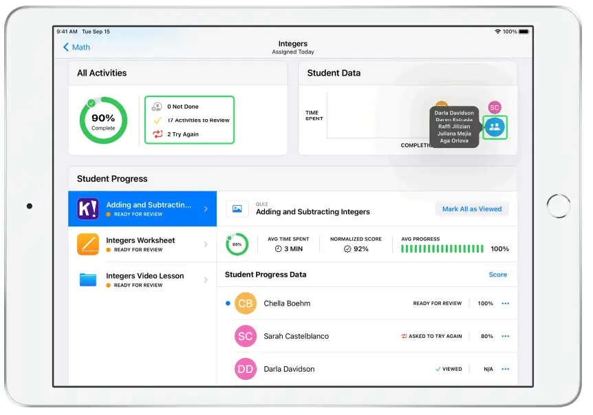 Apple Schoolwork Powerful iPad App - Fig 24